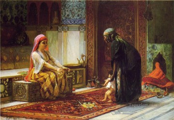 母と子 アラビア語 フレデリック・アーサー・ブリッジマン Oil Paintings